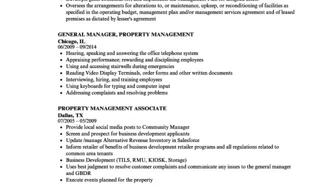 Property Management Resume Samples Velvet Jobs for proportions 860 X 1240