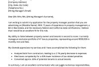 Property Manager Cover Letter Sample Download For Free Rg with regard to sizing 800 X 1132