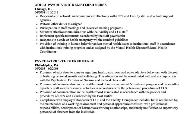 Psychiatric Registered Nurse Resume Samples Velvet Jobs in proportions 860 X 1240