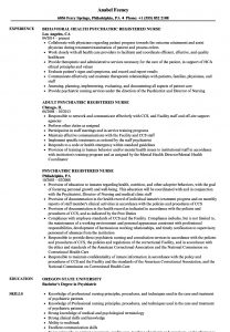 Psychiatric Registered Nurse Resume Samples Velvet Jobs with regard to proportions 860 X 1240