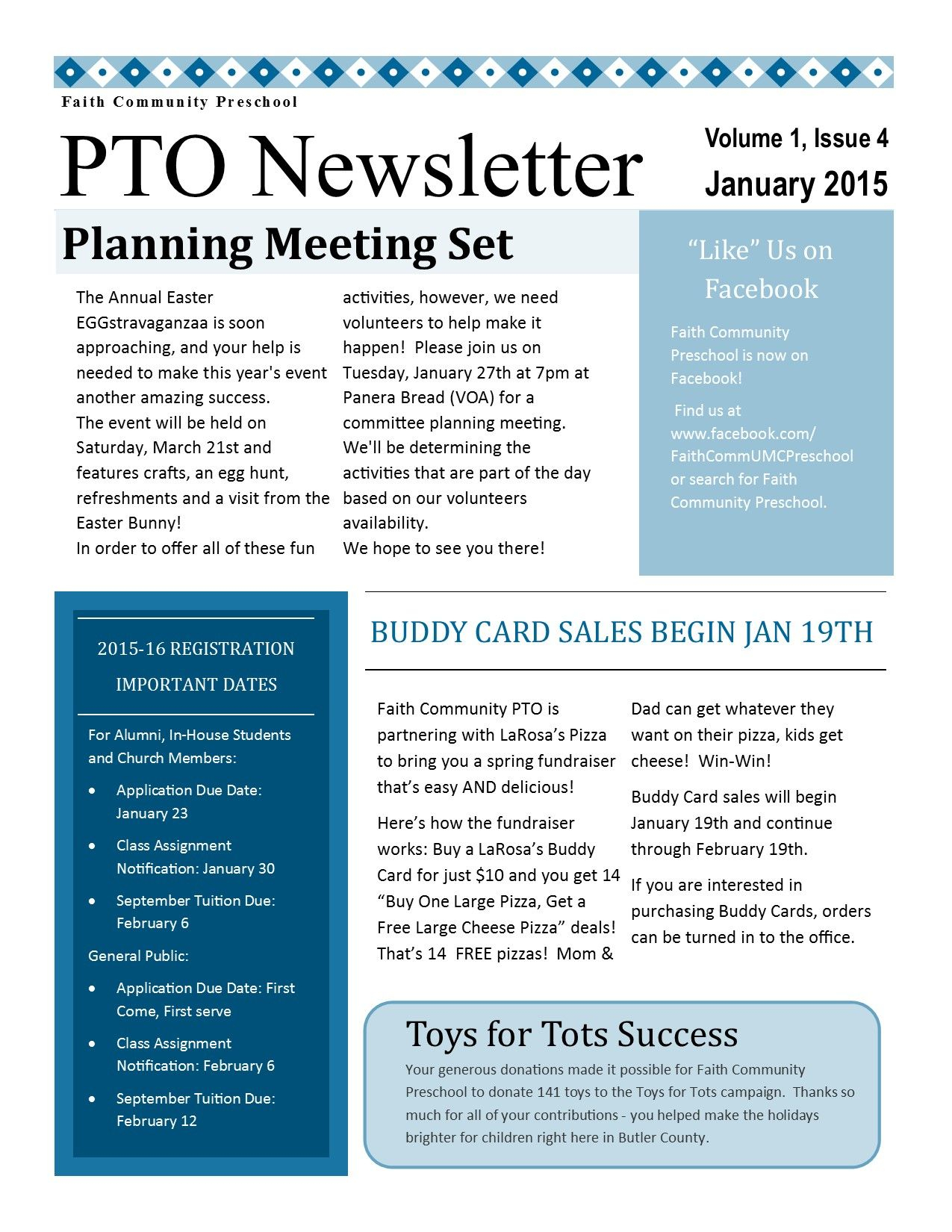 Pto Newsletter With Images Pta Newsletter School throughout sizing 1275 X 1650