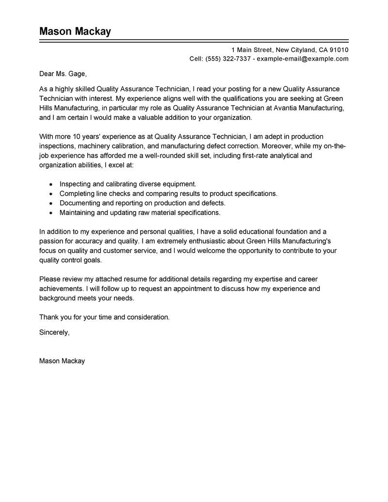 Qa Cover Letter Template Cv Lettre De Motivation Exemple for dimensions 800 X 1035