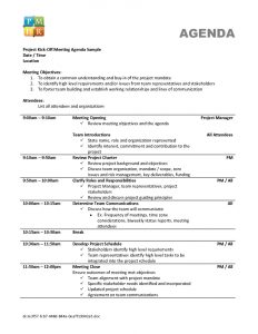 Qualified Agenda Template Sample For Project Kick Off in sizing 800 X 1035