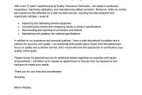 Quality Assurance Technician Cover Letter Tips To Write with proportions 800 X 1035