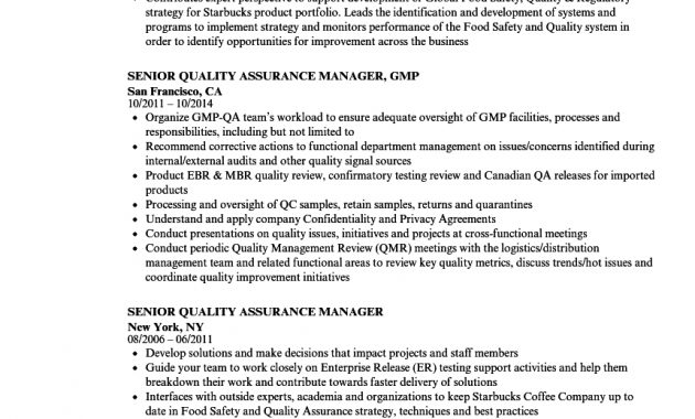 Quality Control Manager Resume Sample Akali with regard to proportions 860 X 1240