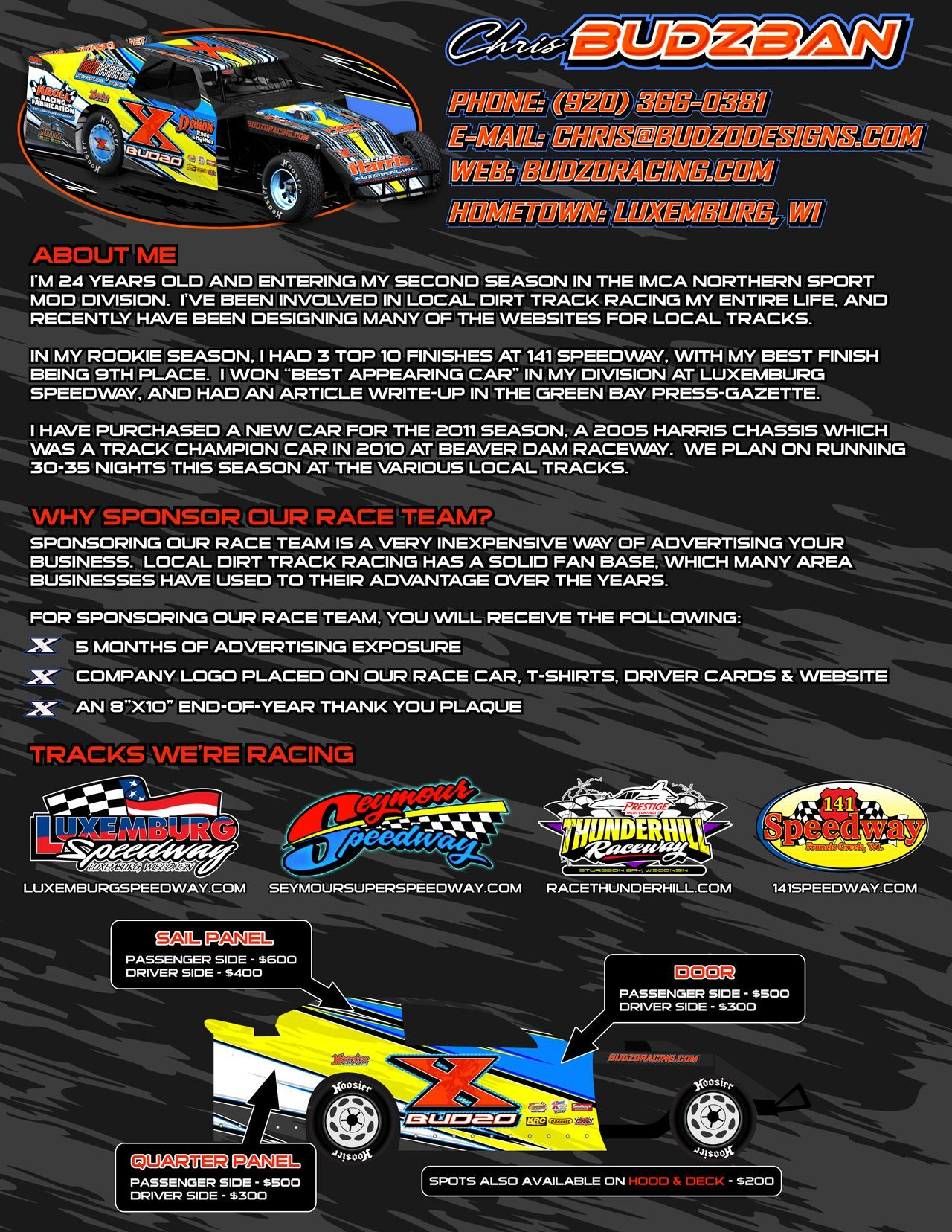 Race Car Sponsorship Template It Resume Cover Racing with proportions 1280 X 1656