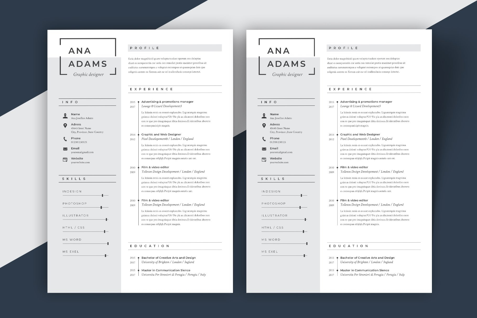 Radicalist Labs Free Professional Resume Templates Resume for sizing 1820 X 1214