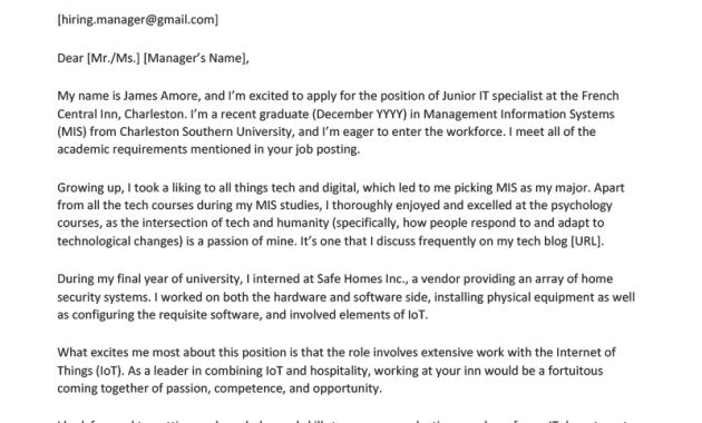 Recent Graduate Cover Letter Sample Writing Tips throughout sizing 800 X 1132