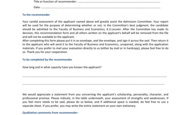 Recommendation Form Feb throughout measurements 791 X 1024