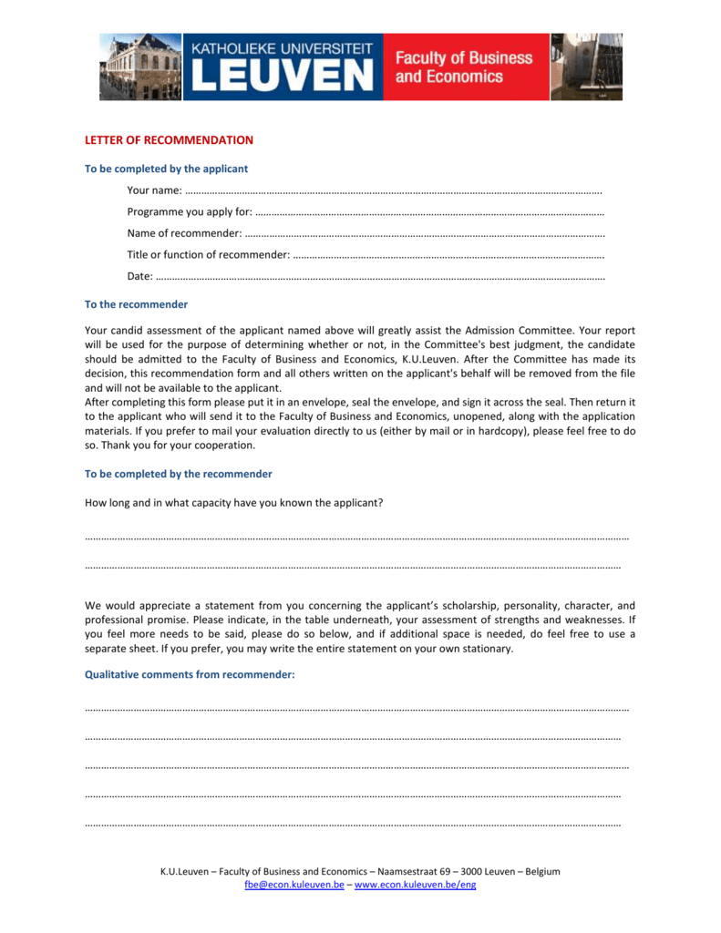 Recommendation Form Feb throughout measurements 791 X 1024