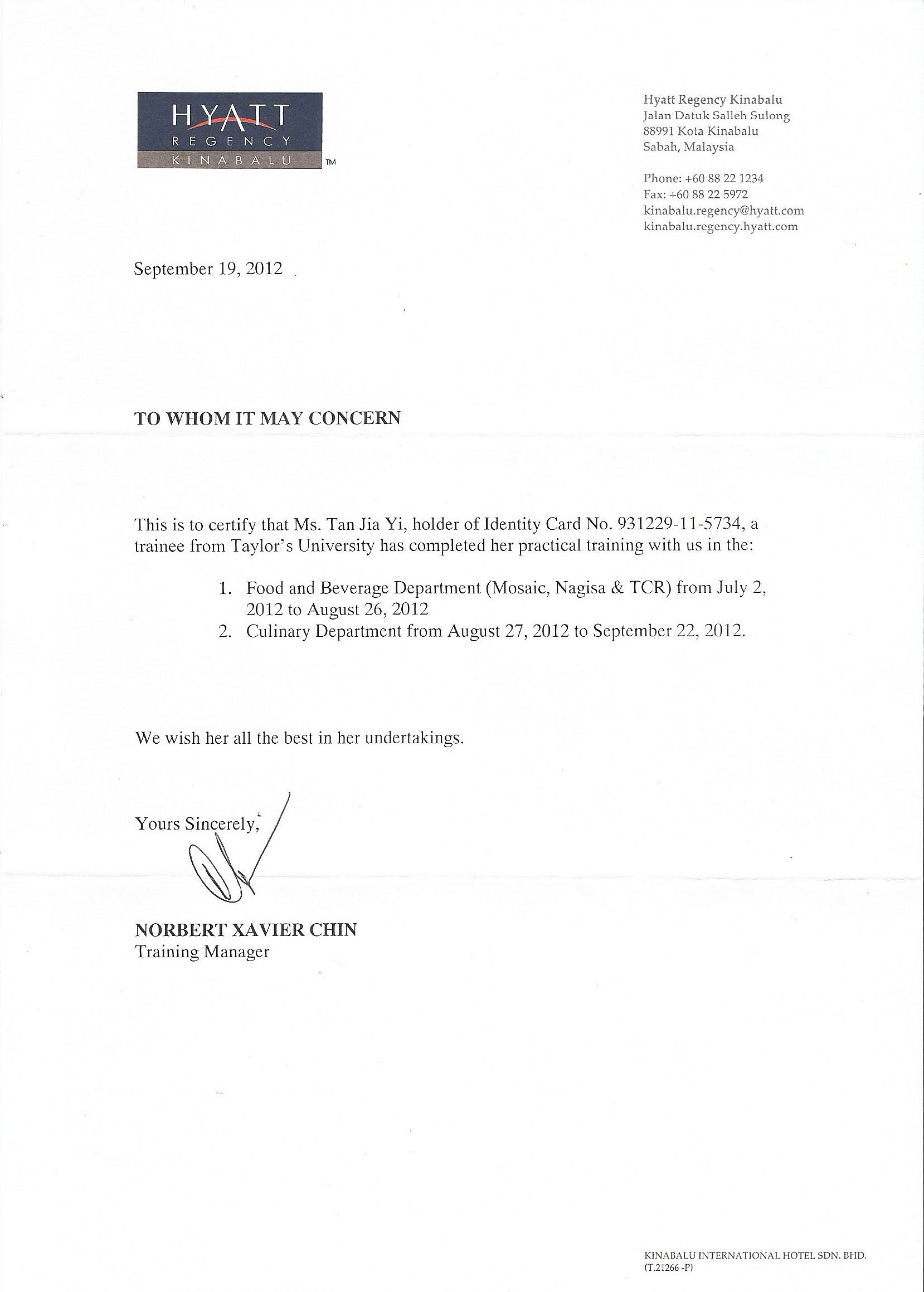 Recommendation Letter Culinaryv inside measurements 1658 X 2319