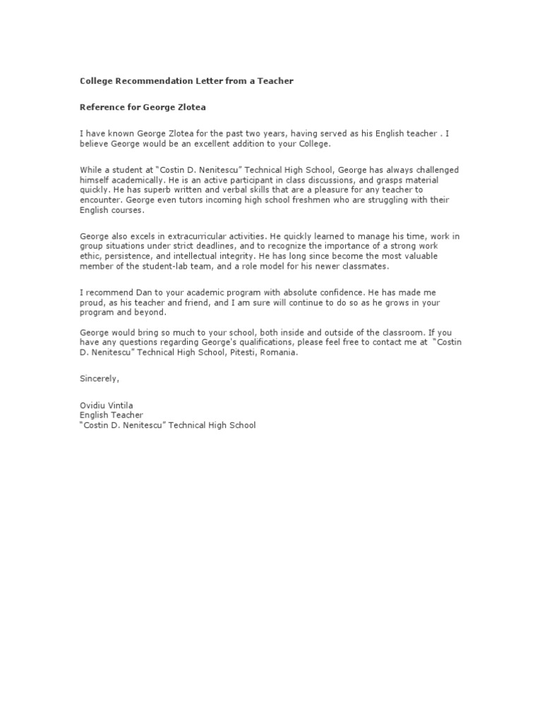 Recommendation Letter English Debandje for proportions 768 X 1024