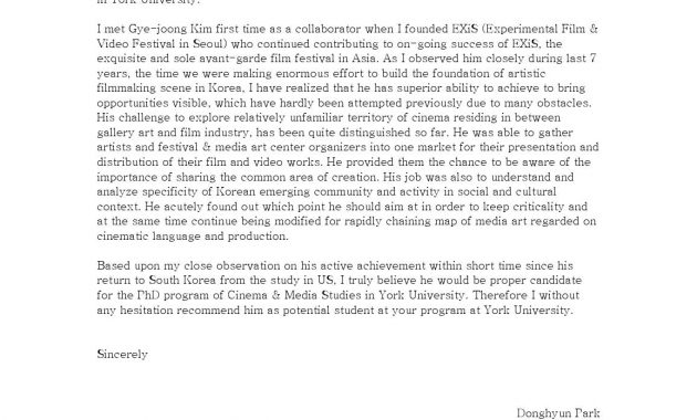 Recommendation Letter Exis Donghyun Park Gye Joong Kim with size 1156 X 1496