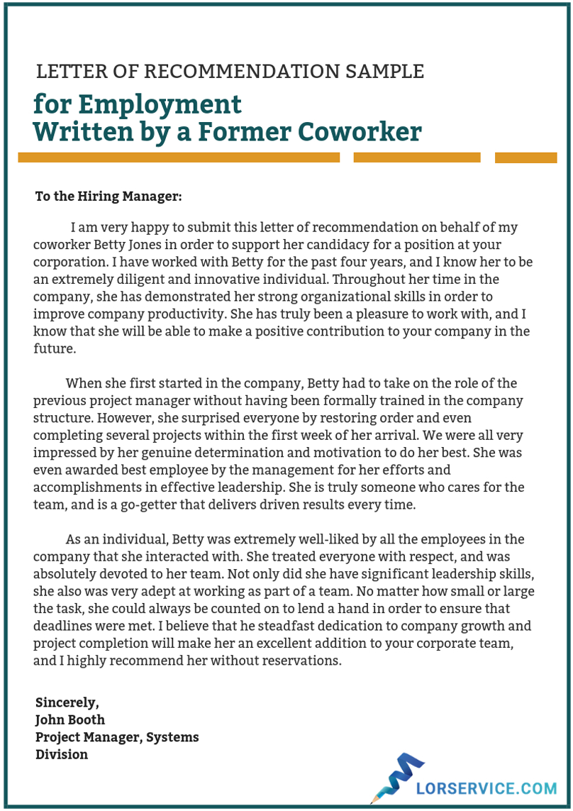 Recommendation Letter For A Coworker Sample On Behance for sizing 808 X 1143