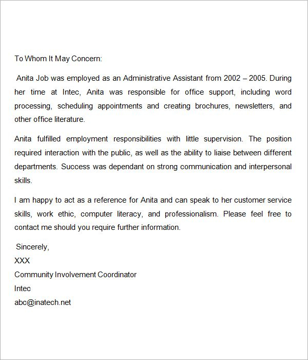 Recommendation Letter For A Nurse Enom pertaining to dimensions 600 X 700