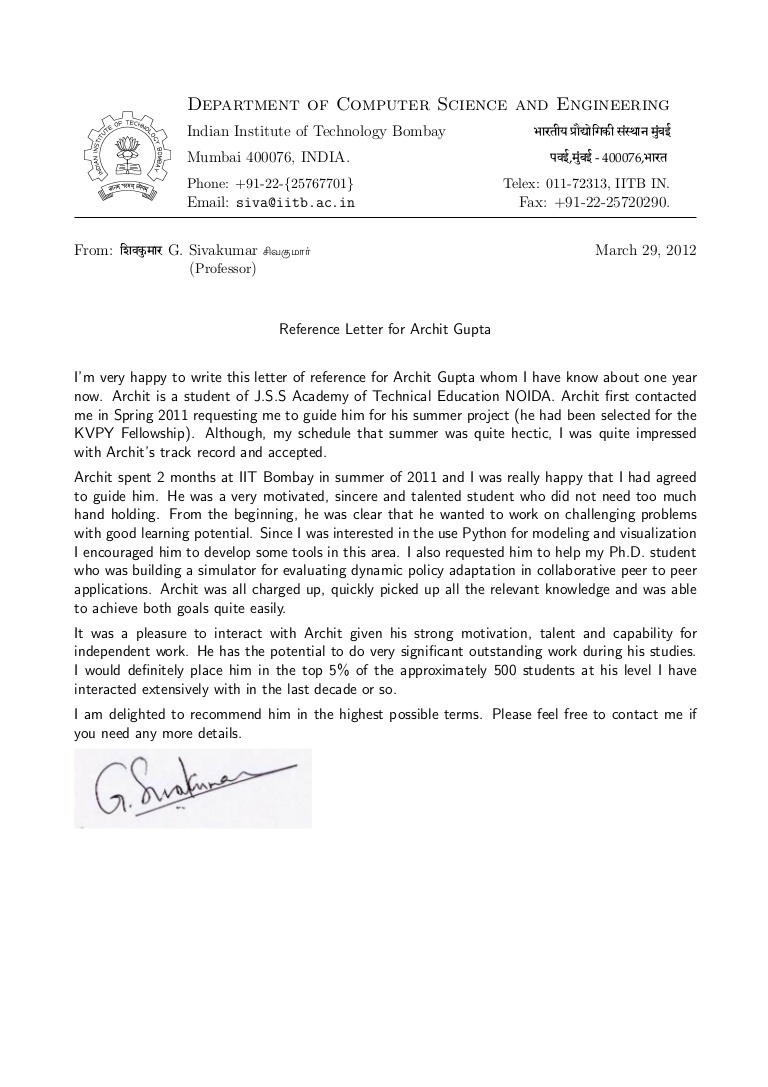 Recommendation Letter For Computer Science Student Enom in measurements 768 X 1087