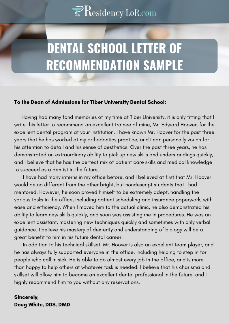 Recommendation Letter For Dentist Writing Editing Help with regard to measurements 794 X 1123