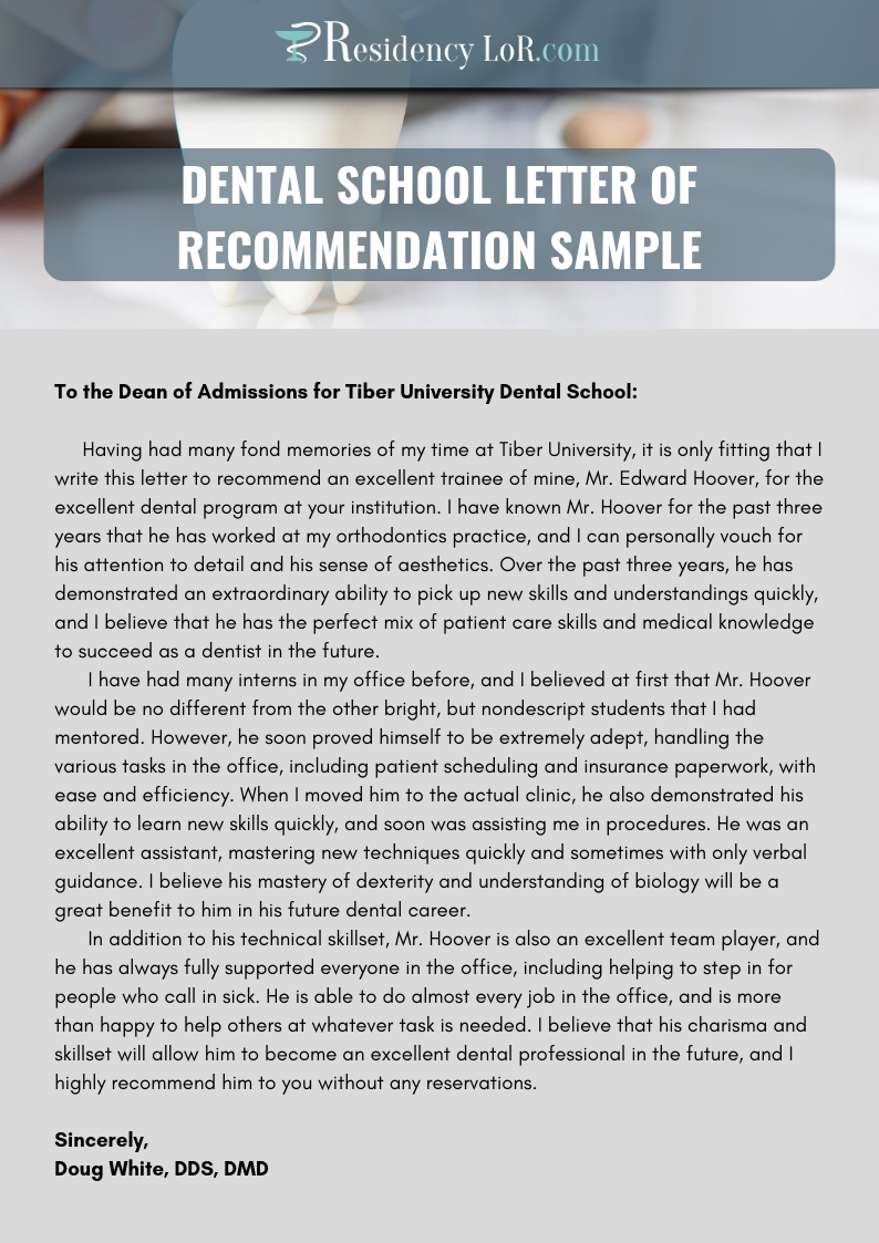 Recommendation Letter For Dentist Writing Editing Help with regard to proportions 794 X 1123