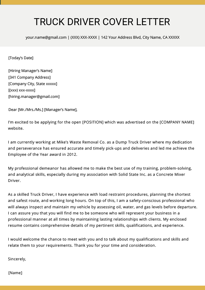 Recommendation Letter For Driver Position Debandje in size 800 X 1132