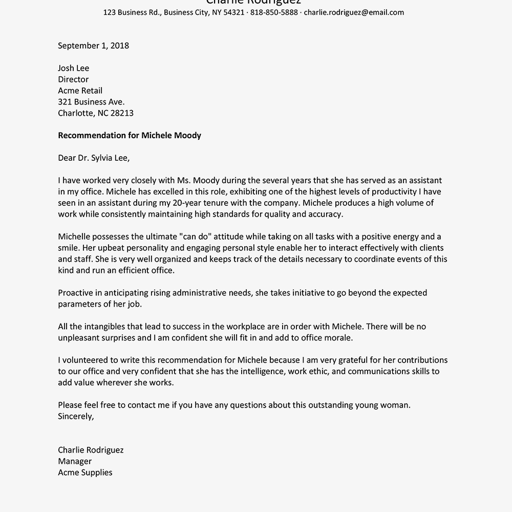 Recommendation Letter For Employee From Manager Healthcare Invitation 