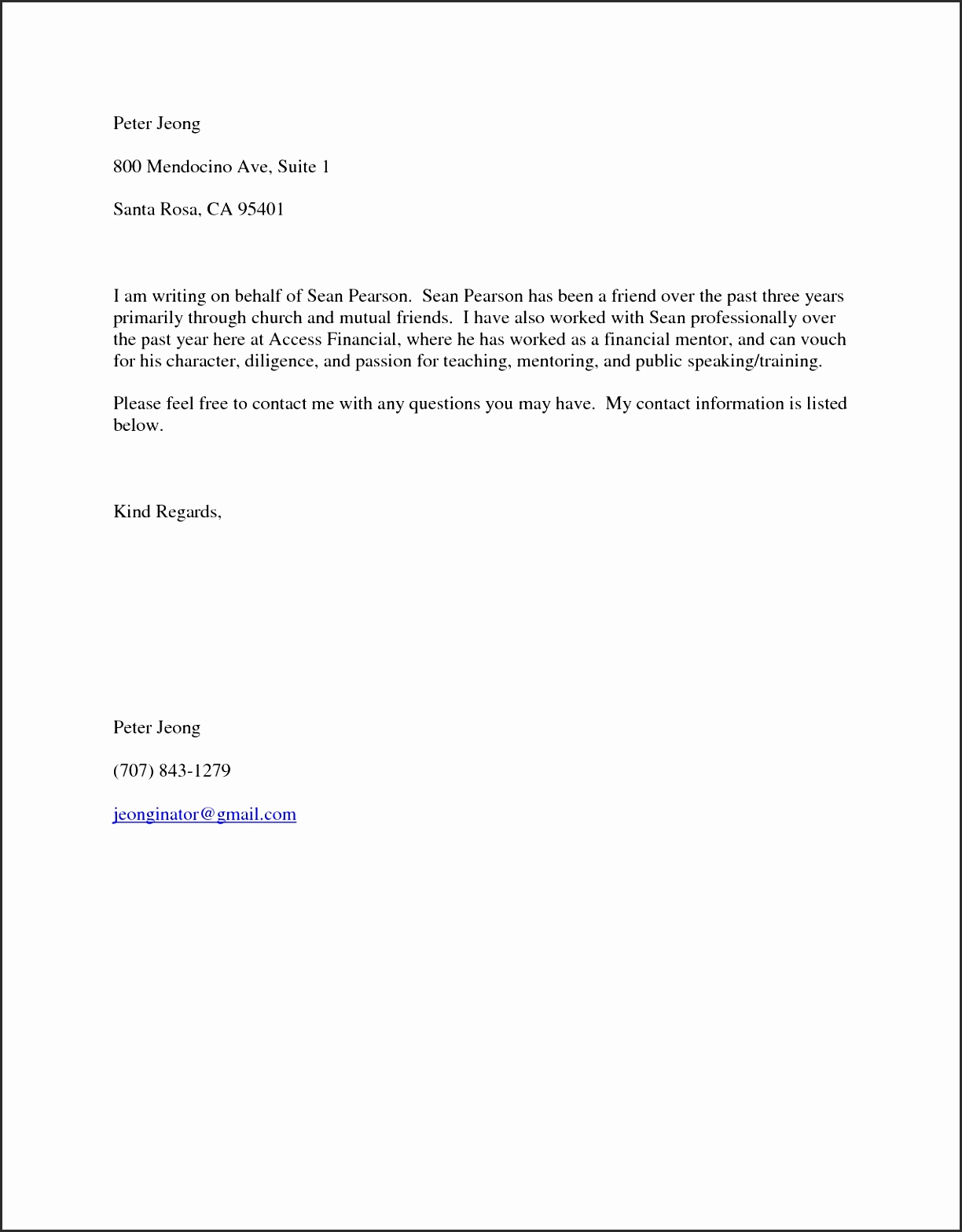 Letter Of Recommendation For Immigration Marriage • Invitation Template Ideas 4905