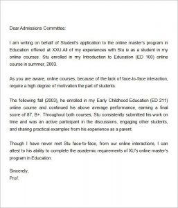 Recommendation Letter For Masters Degree Akali inside size 600 X 700