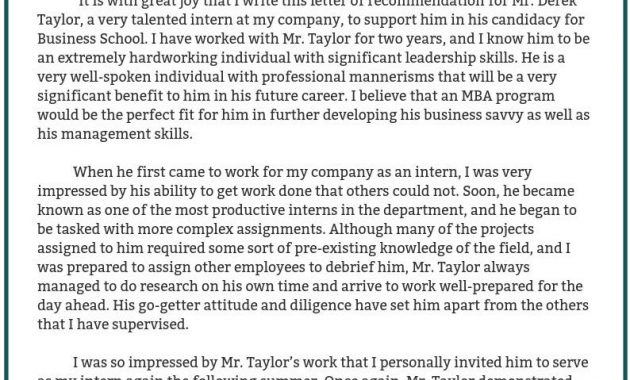 Recommendation Letter For Mba Applicant 2020 Toya Bailey pertaining to measurements 794 X 1123