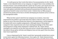 Recommendation Letter For Mba Applicant 2020 Toya Bailey pertaining to sizing 794 X 1123