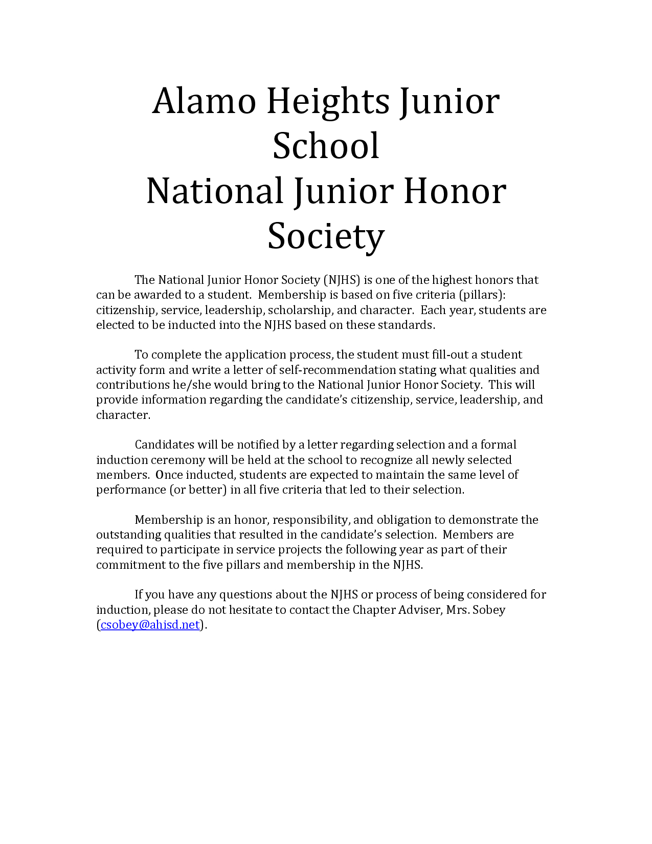 Recommendation Letter For National Honor Society Debandje intended for measurements 1275 X 1650
