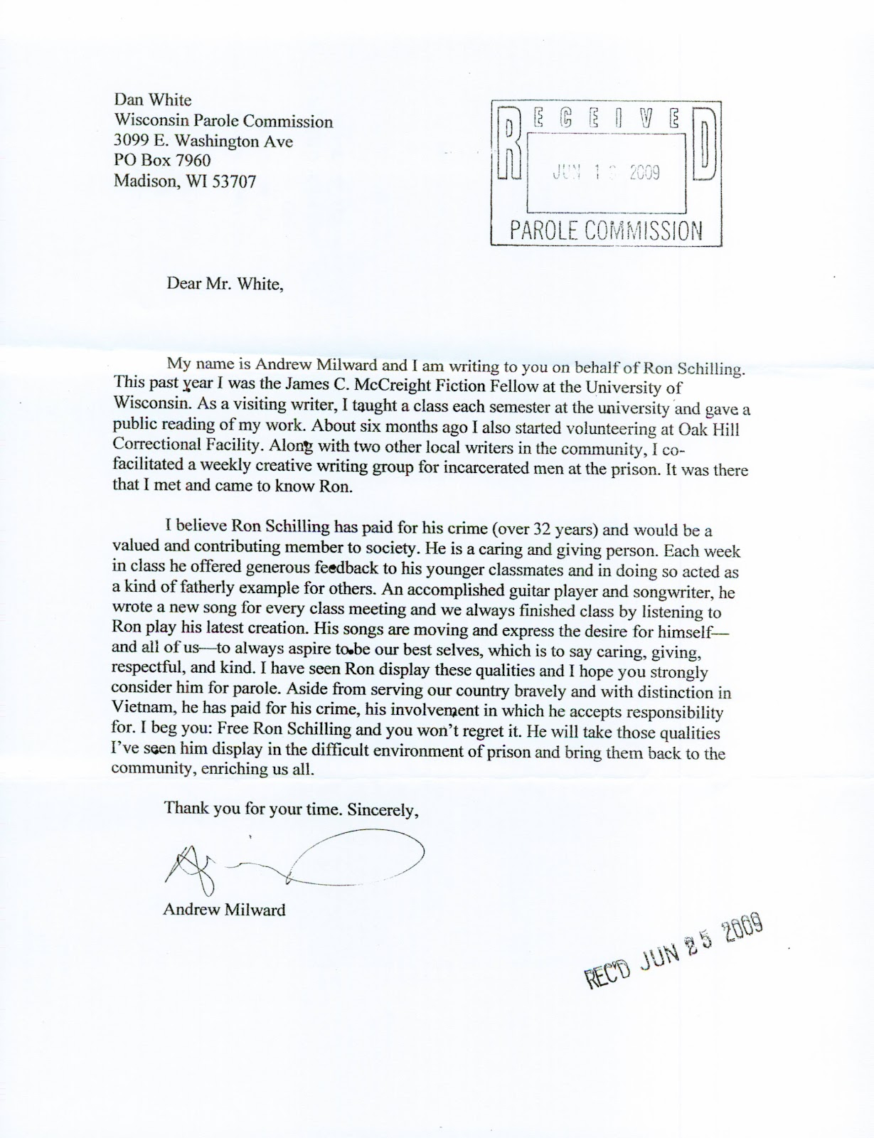 Recommendation Letter For Parole Hearing Debandje intended for proportions 1229 X 1600