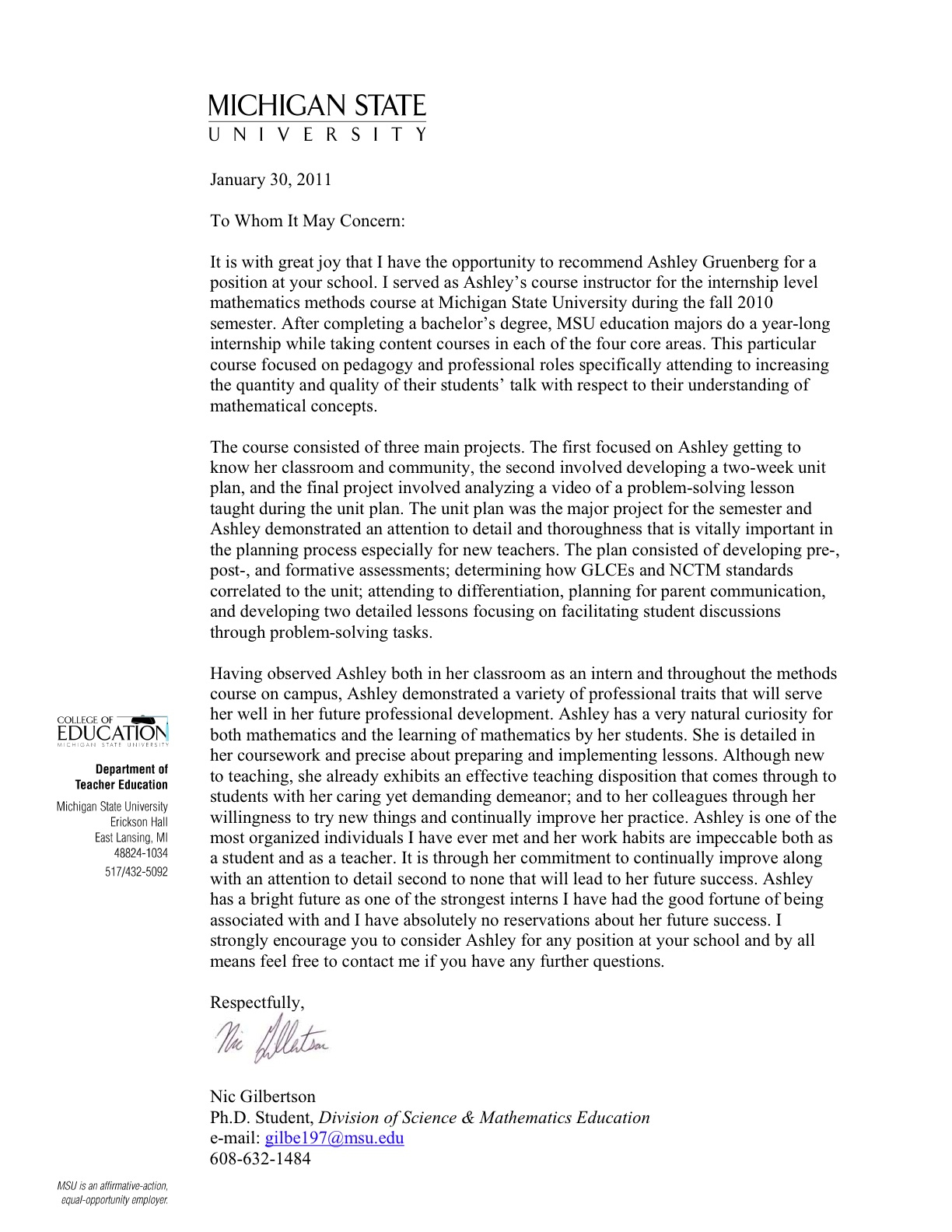 Letter Of Recommendation From Physics Teacher Invitation Template Ideas