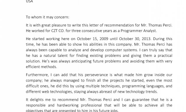 Recommendation Letter For Programmer Enom inside sizing 927 X 1200