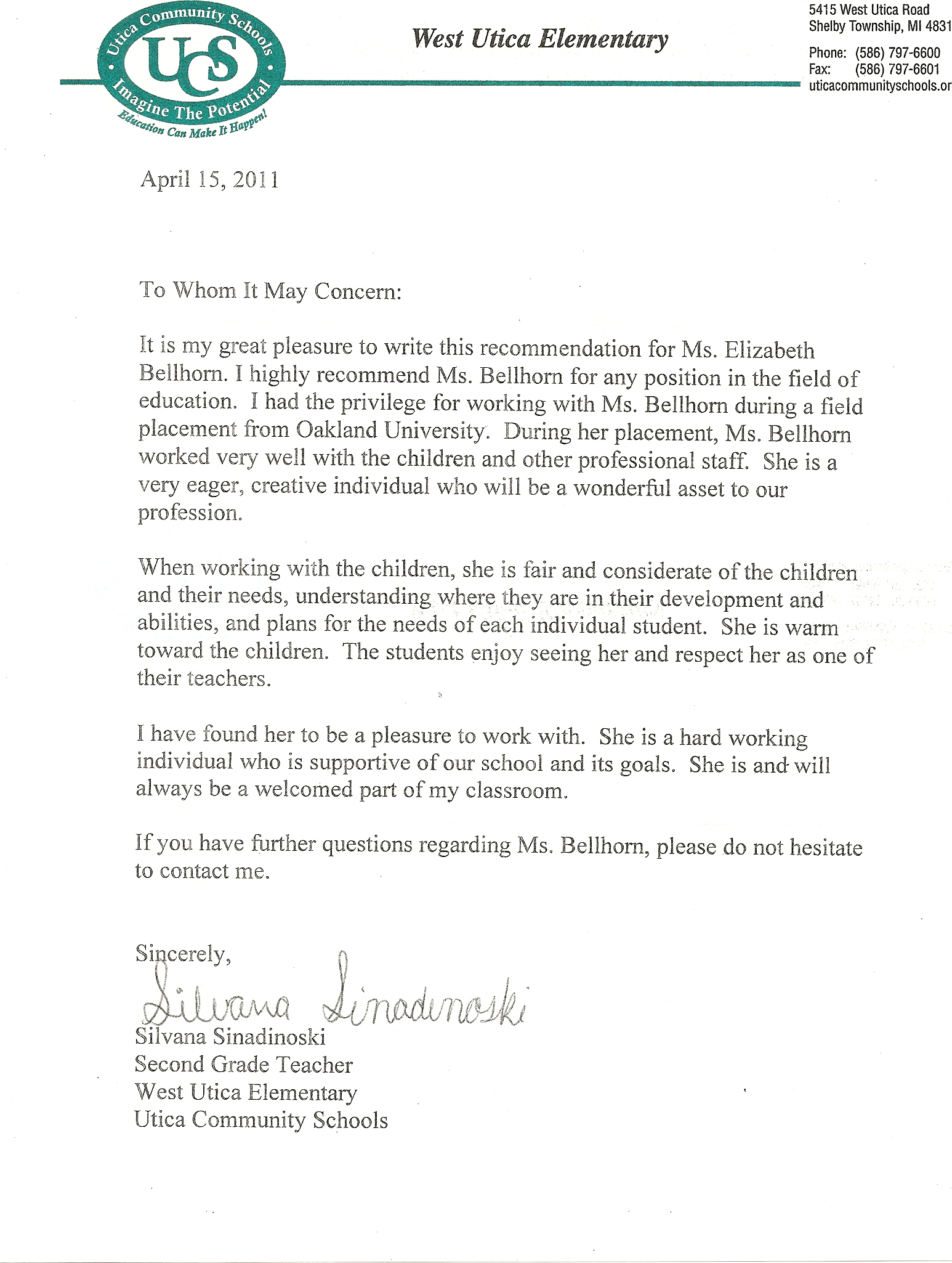 Recommendation Letter For Student Teacher From Cooperating regarding sizing 1546 X 2050