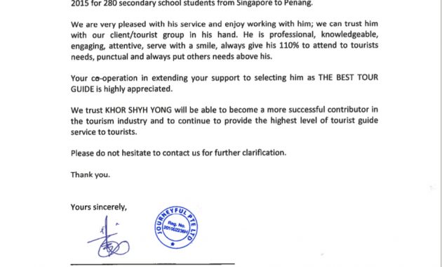 Recommendation Letter For Travel Agency Debandje regarding measurements 952 X 1330