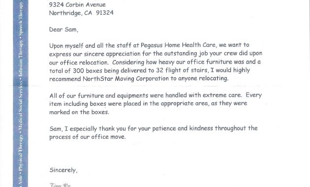 Recommendation Letter From Pegasus Home Health Care within proportions 2550 X 3300