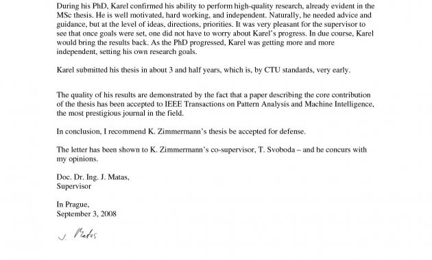 Recommendation Letter Phd Program Sample with measurements 1275 X 1650