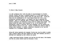 Recommendation Letter Sample For Teacher From Student Http throughout dimensions 1275 X 1501