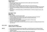 Records Clerk Resume Samples Velvet Jobs intended for proportions 860 X 1240