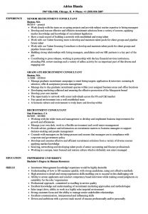 Recruitment Consultant Resume Samples Velvet Jobs within proportions 860 X 1240