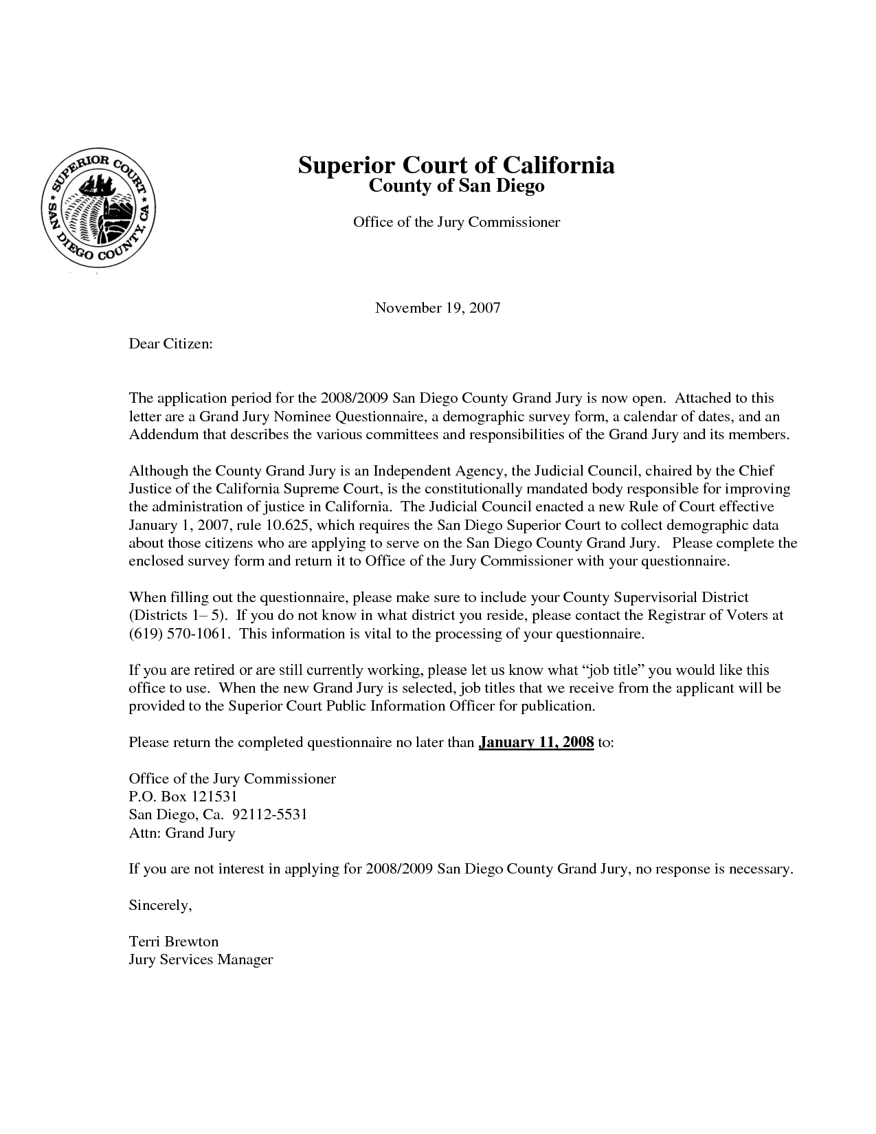 Reference Letter For Court within measurements 1275 X 1650