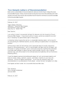 Reference Letter For Mba Templates At Allbusinesstemplates regarding size 816 X 1056