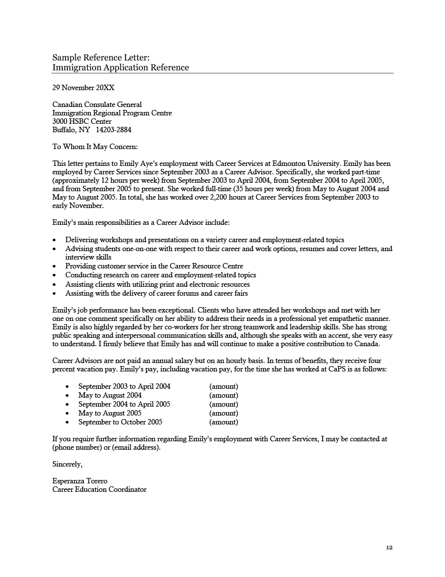 Reference Letter Sample For Immigration Purpose Debandje with regard to dimensions 900 X 1165