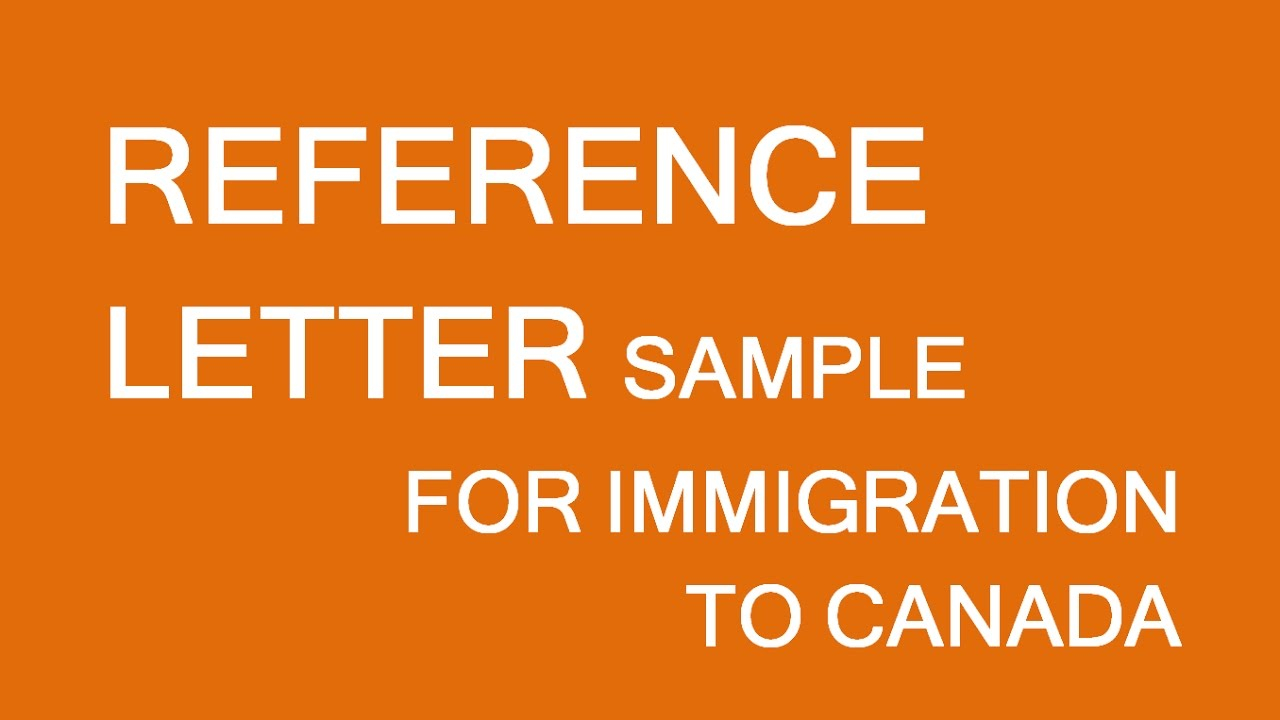 Reference Letter Sample Immigration Canada with sizing 1280 X 720