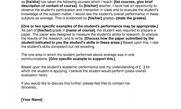 Reference Letter Samples Examples Of Reference throughout measurements 1275 X 1650