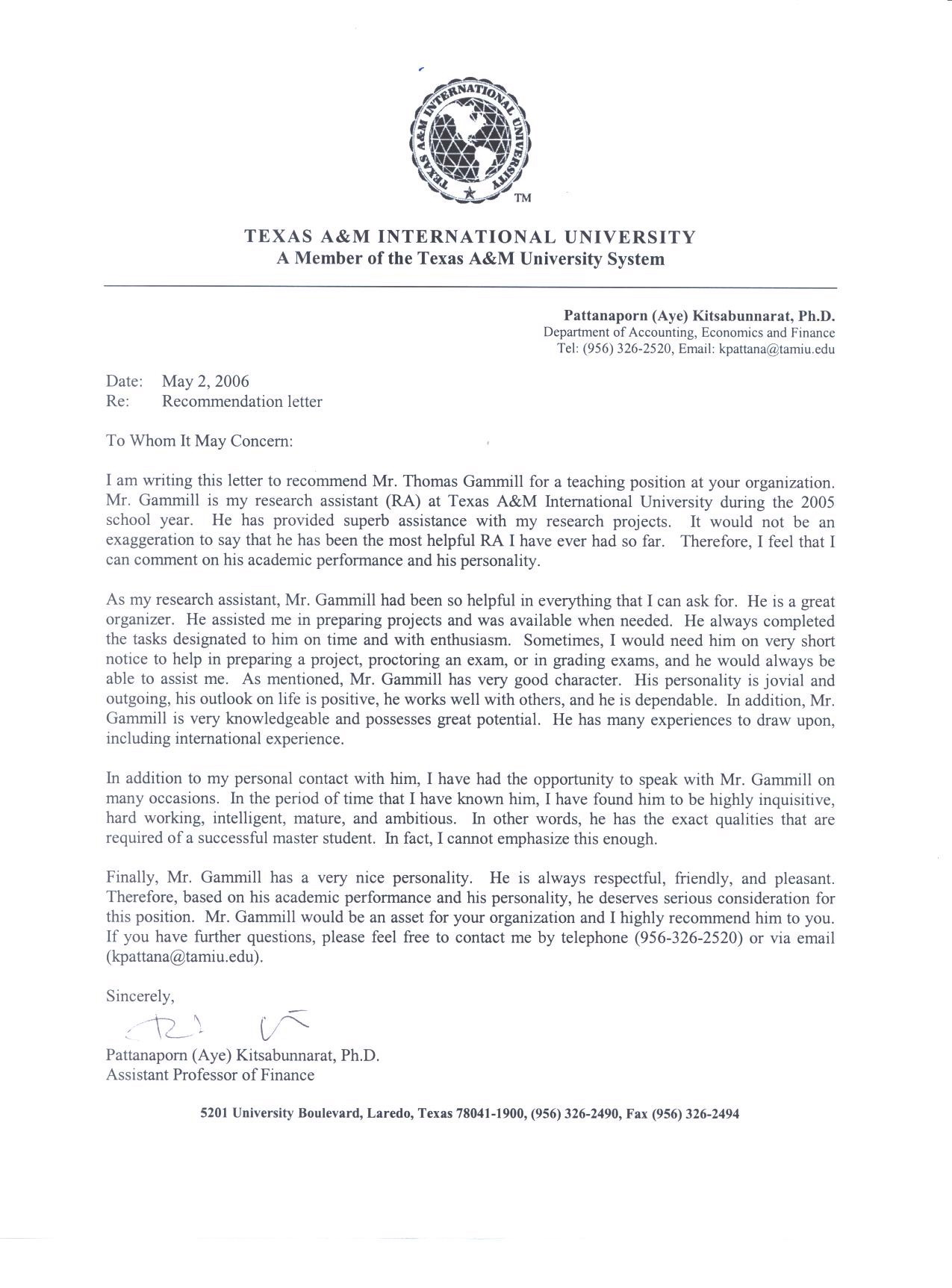 Reference Letter Scans regarding proportions 1275 X 1725