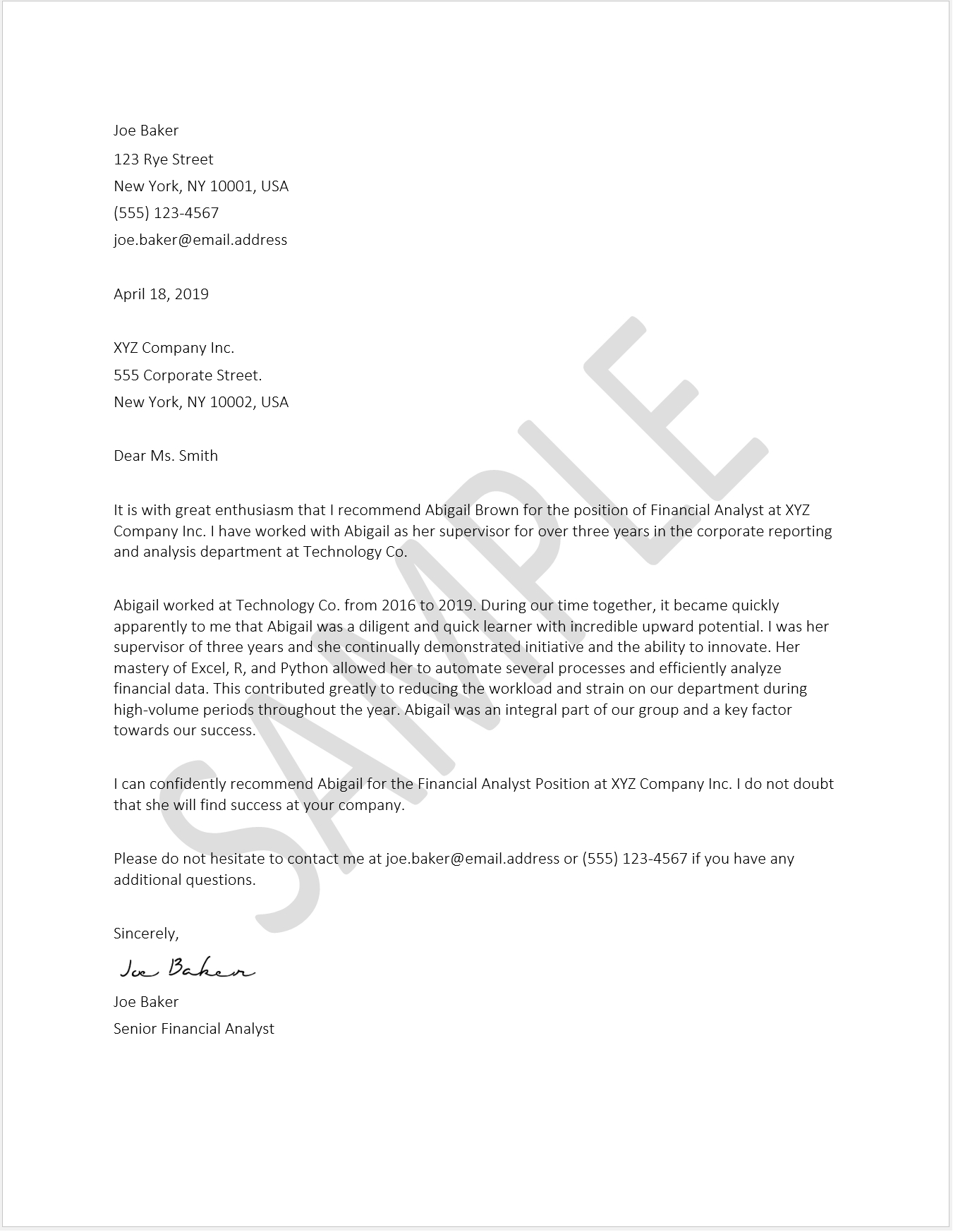 Reference Letter Template Download Free Template At Cfi for size 1351 X 1746