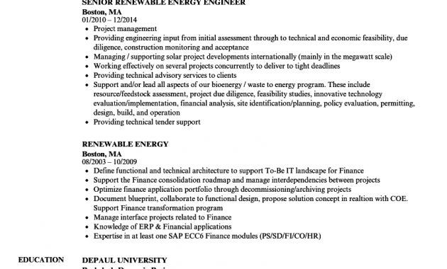 Renewable Energy Resume Samples Velvet Jobs regarding measurements 860 X 1240