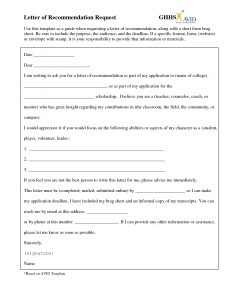 Request For Letter Of Reccomendation Template with measurements 1275 X 1650