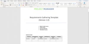 Requirements Gathering Template Projectmanager throughout measurements 1920 X 960