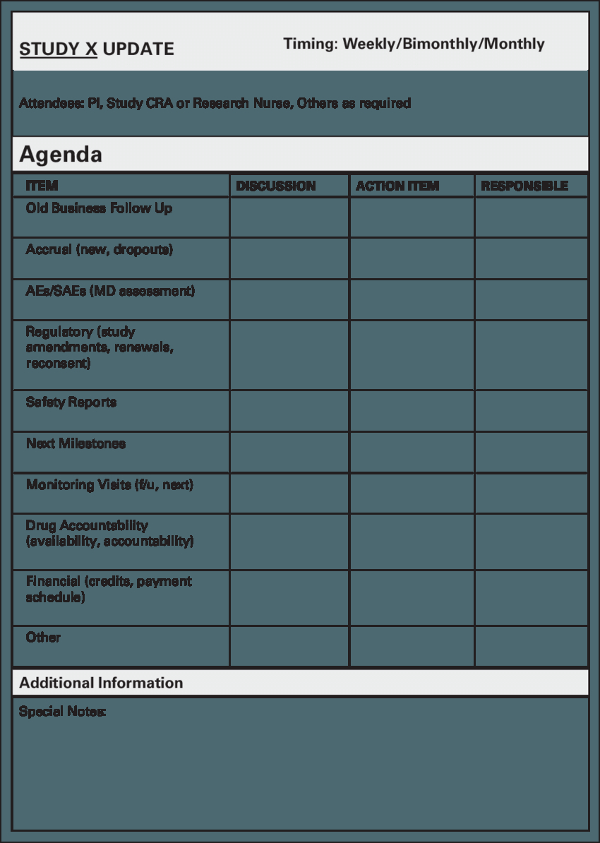 Research Team Meeting Agenda Copyright Hospital For Sick within measurements 850 X 1194